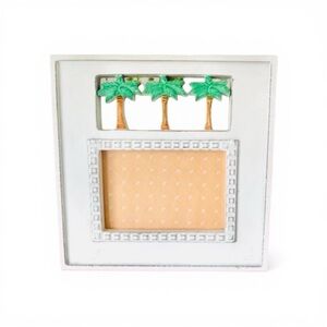 Vintage Palm Tree Wooden Tropical Photo Frame *No Glass